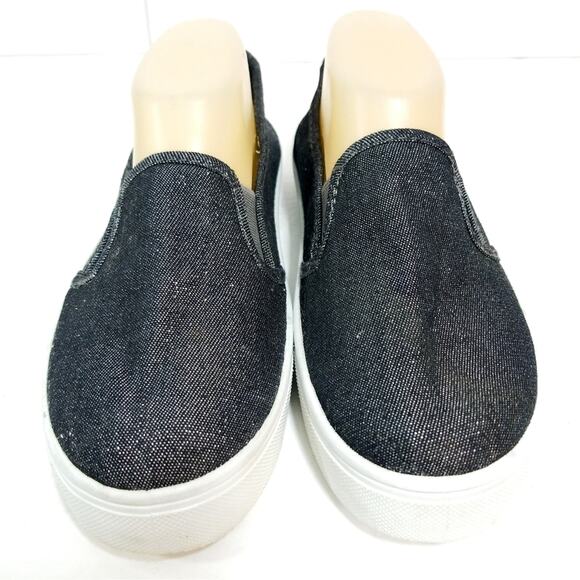Glittered dark denim slip on loafers Casual Cool 8 - Picture 4 of 10